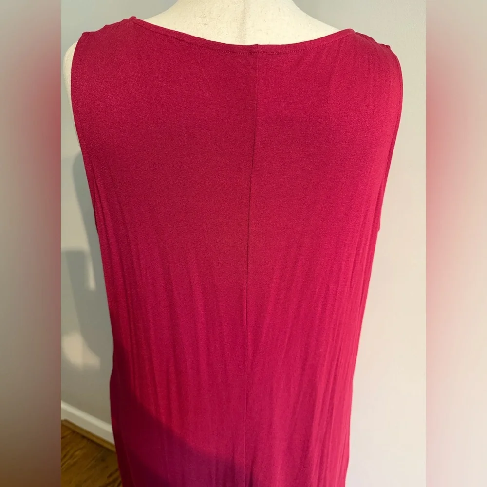 NWT Lane Bryant Red Sleeveless Shirttail Hem Maxi Dress - Plus Size 22/24 - Picture 9 of 14